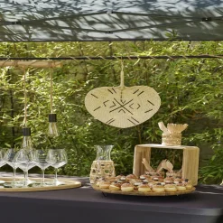 Gifi Vaisselle Et Accessoires De Table^Verre bas transparent avec raphia Ø8xH9cm
