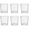 Gifi Vaisselle Et Accessoires De Table^Verre bas transparent martelé 28cl x6