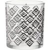 Gifi Vaisselle Et Accessoires De Table^Verre bas transparent motif ethnique noir 25cl x2