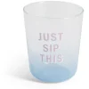 Gifi Vaisselle Et Accessoires De Table^Verre coloré avec message 315ml