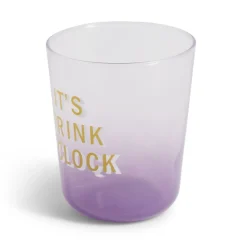 Gifi Vaisselle Et Accessoires De Table^Verre coloré avec message 315ml