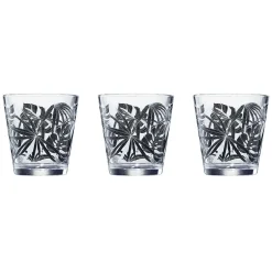 Gifi Vaisselle Et Accessoires De Table^Verre conique bas motif feuillage 25,5 cl x3