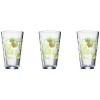 Gifi Vaisselle Et Accessoires De Table^Verre conique haut motif exotique 32,5 cl x3
