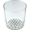 Gifi Vaisselle Et Accessoires De Table^Verre décor fleuri X3