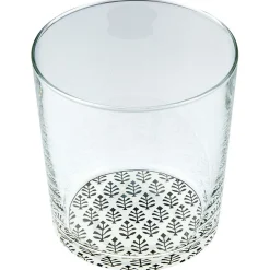 Gifi Vaisselle Et Accessoires De Table^Verre décor fleuri X3