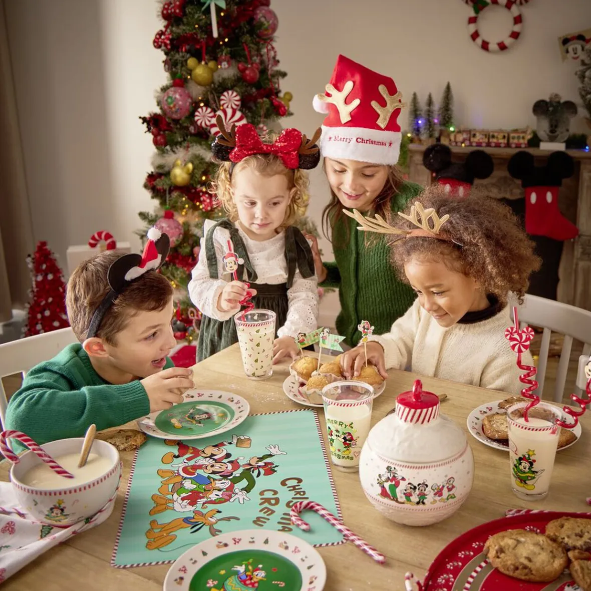 Gifi Vaisselle Et Accessoires De Table^Verre Disney Noël Mickey Minnie 30cl x3