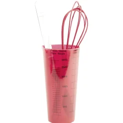 Gifi Préparation Culinaire^Verre doseur avec fouet et spatule
