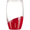 Gifi Vaisselle Et Accessoires De Table^Verre Laguiole Evolution grand modèle transparent et rouge 36,5 cl