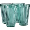 Gifi Vaisselle Et Accessoires De Table^Verre strié bleu 300 ml x4
