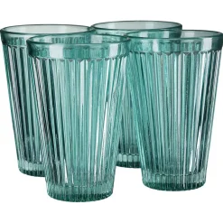 Gifi Vaisselle Et Accessoires De Table^Verre strié bleu 300 ml x4
