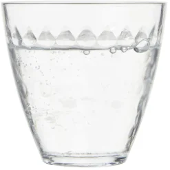 Gifi Vaisselle Et Accessoires De Table^Verre transparent design point relief 25 cl x12