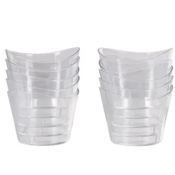 Gifi Vaisselle Et Accessoires De Table^Verrine ovale en plastique réutilisable x10