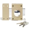 Verrou bouton fer et acier 11x8,6x7,9cm^Gifi Discount
