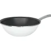 Gifi Cuisson^Wok acier émaillé noir et blanc Ø28cm