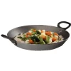 Gifi Cuisson^Wok fonte emaillé 2 poignées