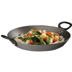 Gifi Cuisson^Wok fonte emaillé 2 poignées