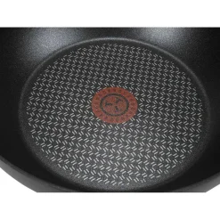 Gifi Cuisson^Wok Tefal Reserve Collection tous feux couvercle verre