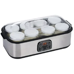 Gifi Petit Électroménager^Yaourtière 8 pots en aluminium gris